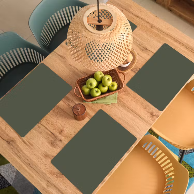Groen - Effen kleur - Olijfgroen Placemat vinyl groot 368 -zzsfeer5_Kitchenyeah-website