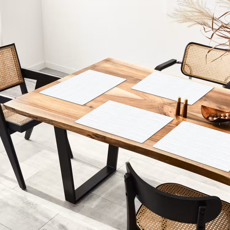 Zee - Sfeer - Strepen - Groen Placemat vinyl groot 368 -zzsfeer4_Kitchenyeah-website
