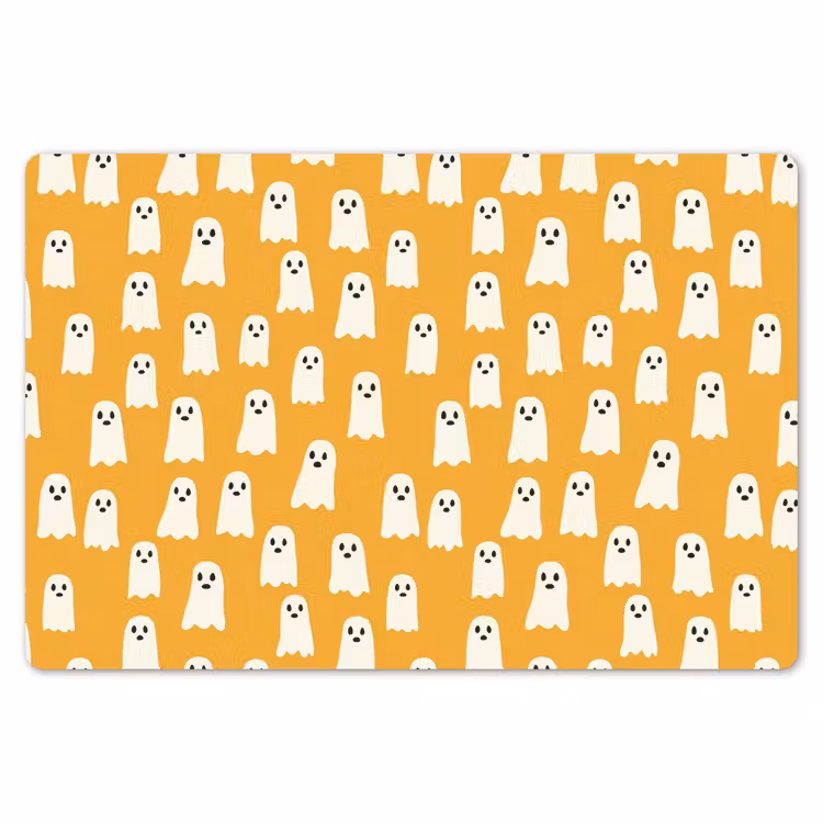 Halloween - Spookjes - Oker Placemat vinyl groot 368 -zzsfeer1_Kitchenyeah-website