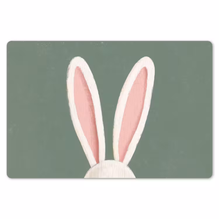 Hazen - Oren - Roze Placemat vinyl groot -zzsfeer1_Kitchenyeah-website