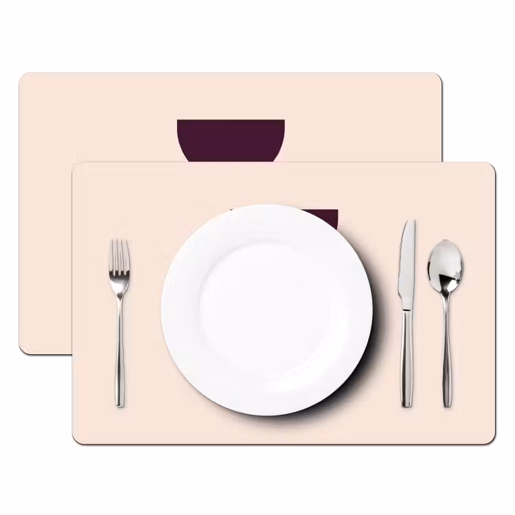 Harmonieus - Symmetrisch - Rood Placemat vinyl groot -zzsfeer2_Kitchenyeah-website