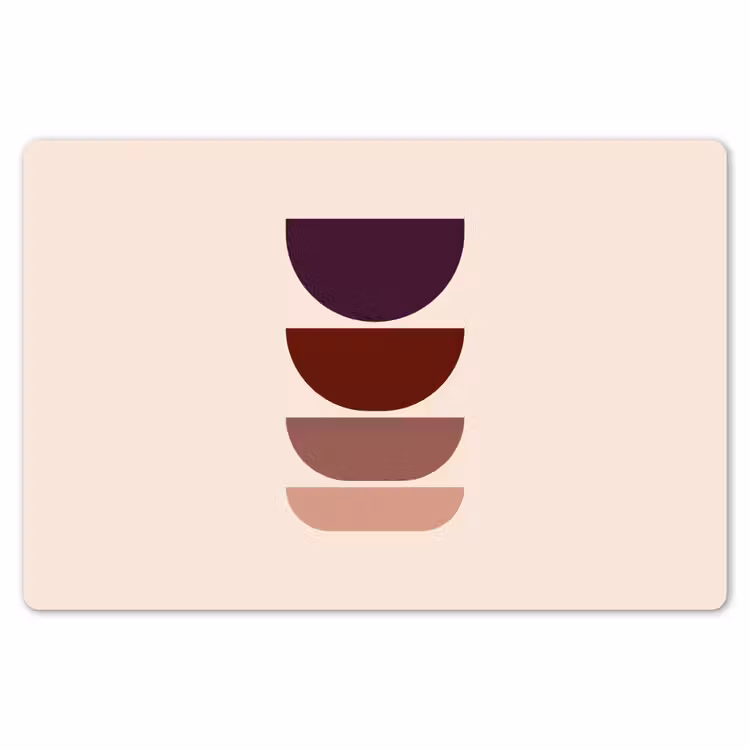 Harmonieus - Symmetrisch - Rood Placemat vinyl groot -zzsfeer1_Kitchenyeah-website