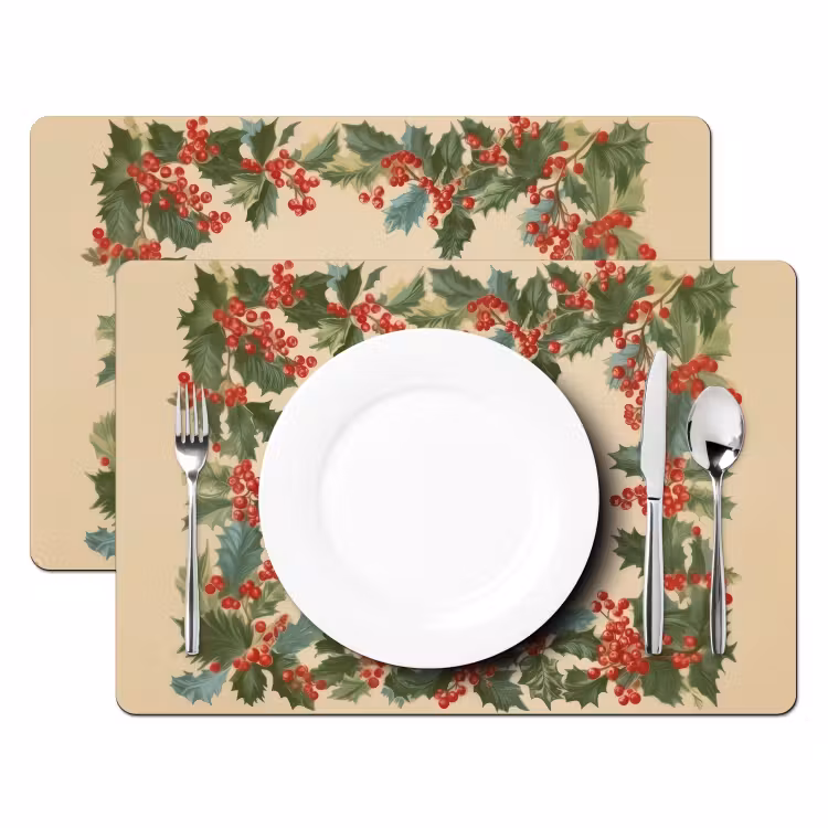 Hulstrand - Bessen - Beige Placemat vinyl groot -zzsfeer2_Kitchenyeah-website