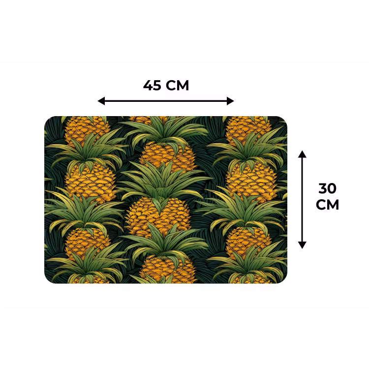 Illustratie - Patroon - Ananas Placemat vinyl groot 368 -specs