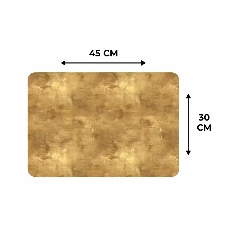 Industrieel - Textuur - Goud Placemat vinyl groot 368 -specs
