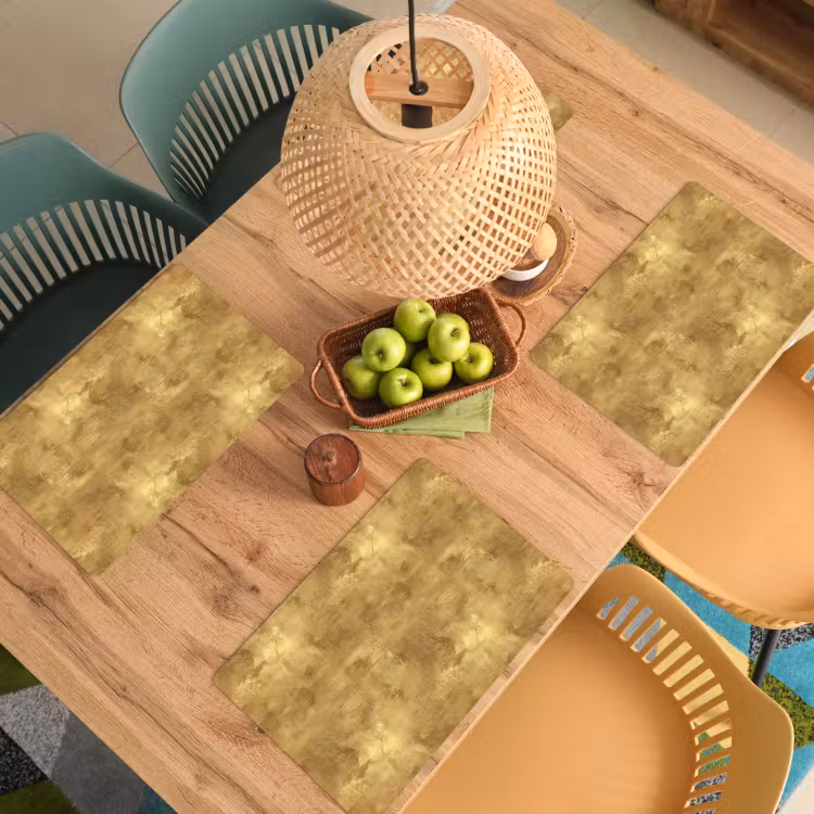 Industrieel - Textuur - Goud Placemat vinyl groot 368 -zzsfeer5_Kitchenyeah-website