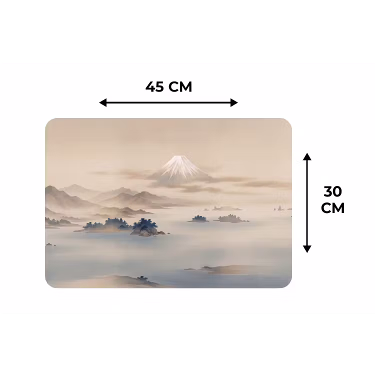 Japans - Landschap - Beige Placemat vinyl groot -specs