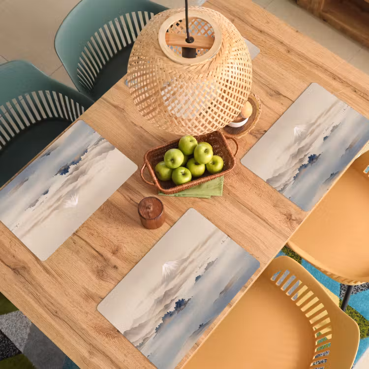 Japans - Landschap - Beige Placemat vinyl groot -zzsfeer5_Kitchenyeah-website