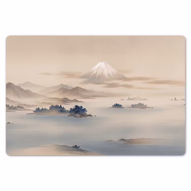 Japans - Landschap - Beige Placemat vinyl groot -zzsfeer1_Kitchenyeah-website