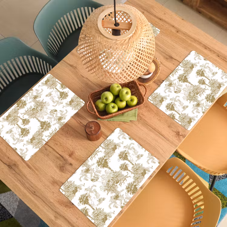 Oerwoud - Abstract - Beige Placemat vinyl groot 368 -zzsfeer5_Kitchenyeah-website