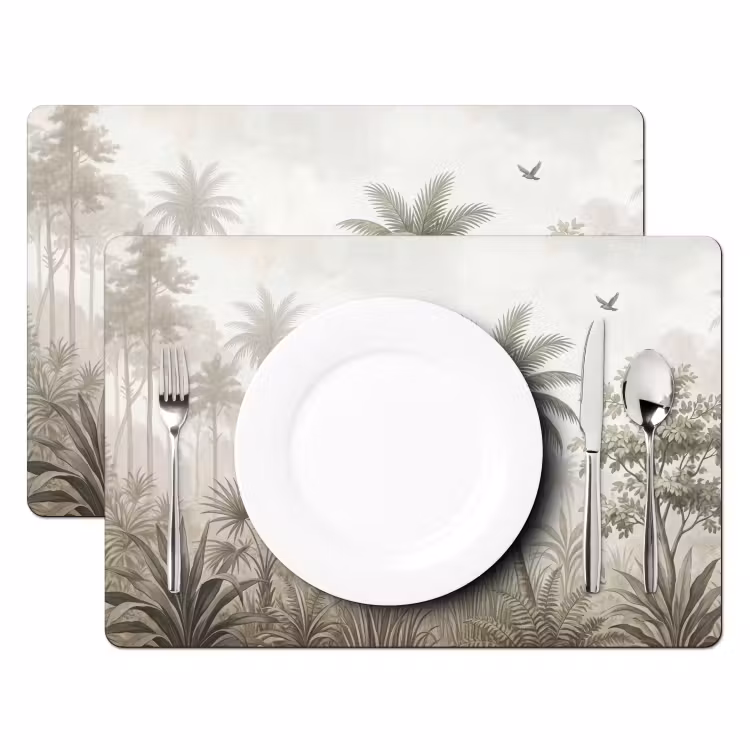 Jungle - Palmbomen - Natuur Placemat vinyl groot -zzsfeer2_Kitchenyeah-website
