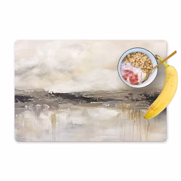 Landschap - Horizon - Natuur - Abstract - Neutraal Placemat vinyl groot -zzzproduct_Kitchenyeah-website