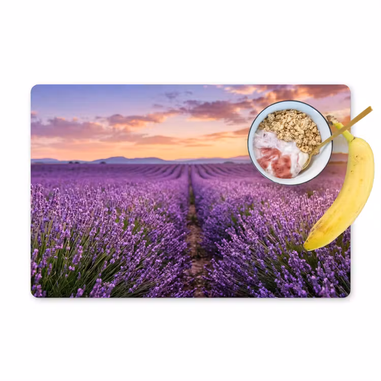 Lavendel - Veld - Natuur - Paars Placemat vinyl groot -zzzproduct_Kitchenyeah-website