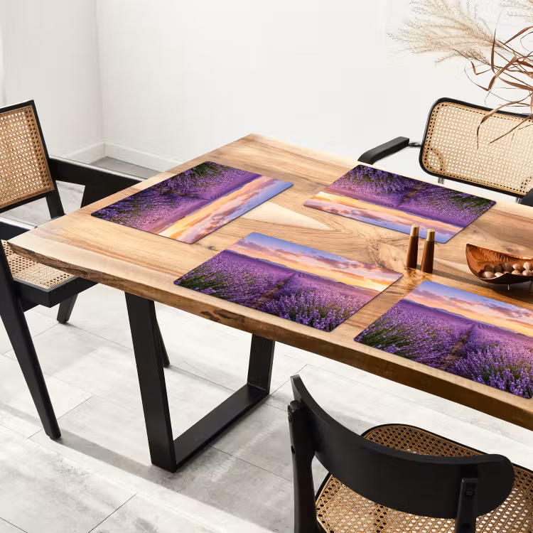 Lavendel - Veld - Natuur - Paars Placemat vinyl groot -zzsfeer4_Kitchenyeah-website