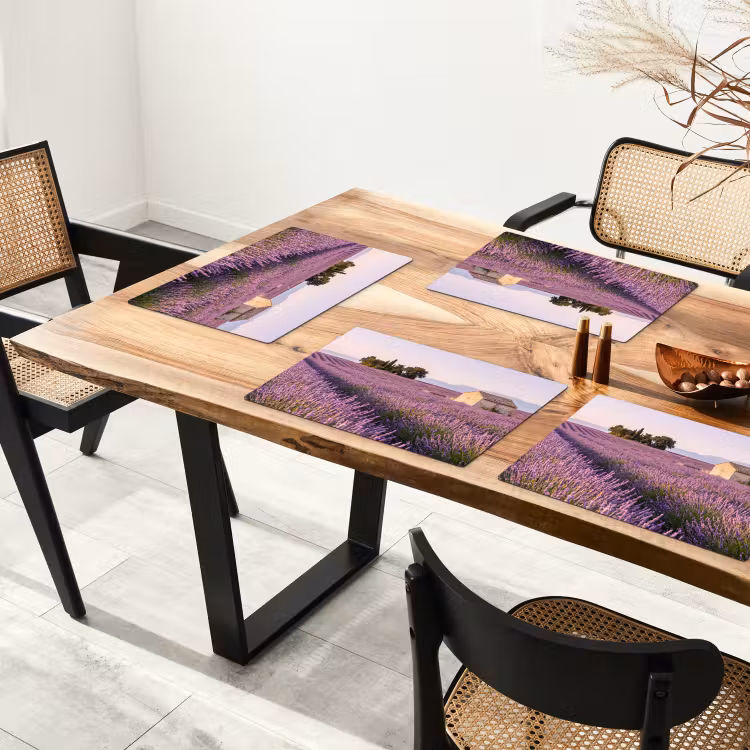 Lavendel - Landschap - Sereen - Paars Placemat vinyl groot -zzsfeer4_Kitchenyeah-website