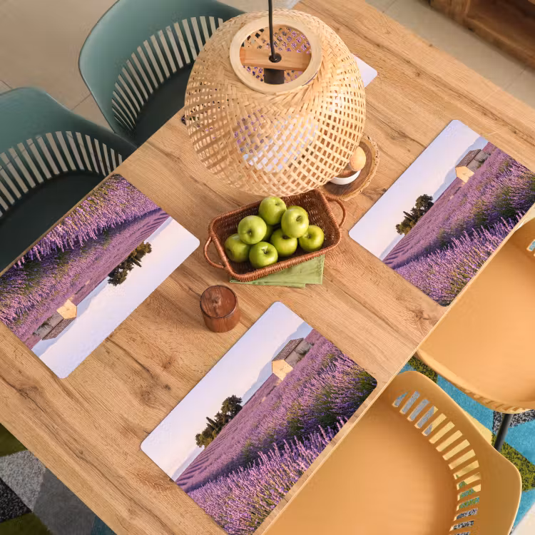 Lavendel - Landschap - Sereen - Paars Placemat vinyl groot -zzsfeer5_Kitchenyeah-website