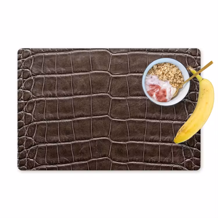 Leer - Krokodil - Mat Placemat vinyl groot -zzzproduct_Kitchenyeah-website