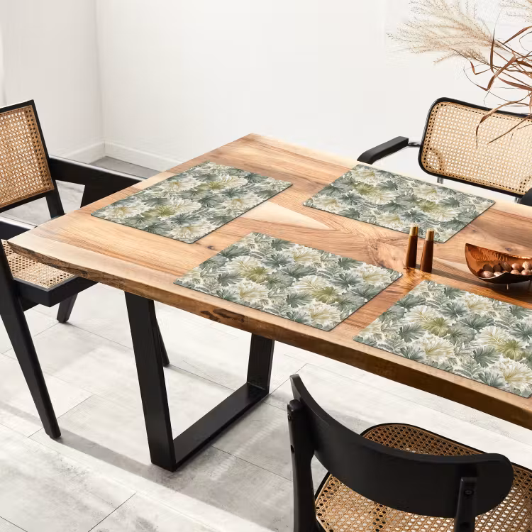 Bladeren - Botanisch - Groen Placemat vinyl groot 368 -zzsfeer4_Kitchenyeah-website