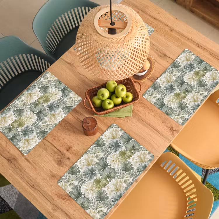 Bladeren - Botanisch - Groen Placemat vinyl groot 368 -zzsfeer5_Kitchenyeah-website