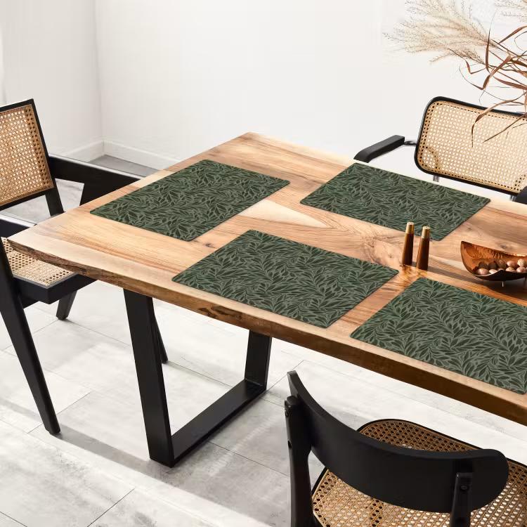 Bladeren - Organisch - Groen Placemat vinyl groot 368 -zzsfeer4_Kitchenyeah-website