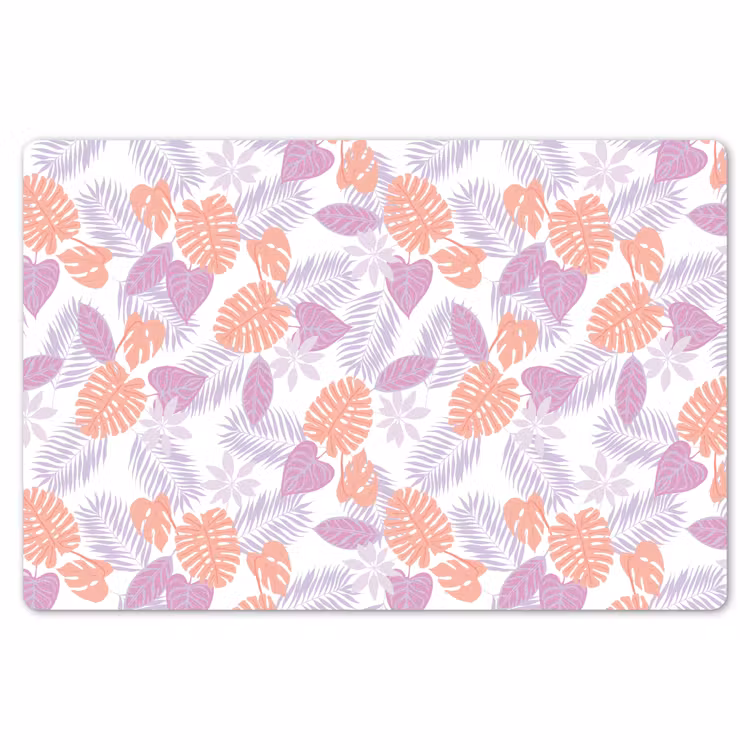 Bladeren - Pastelkleuren - Tropisch Placemat vinyl groot 368 -zzsfeer1_Kitchenyeah-website
