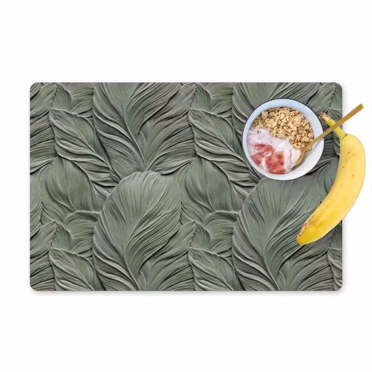 Bladeren - Textuur - Groen Placemat vinyl groot 368 -zzzproduct_Kitchenyeah-website