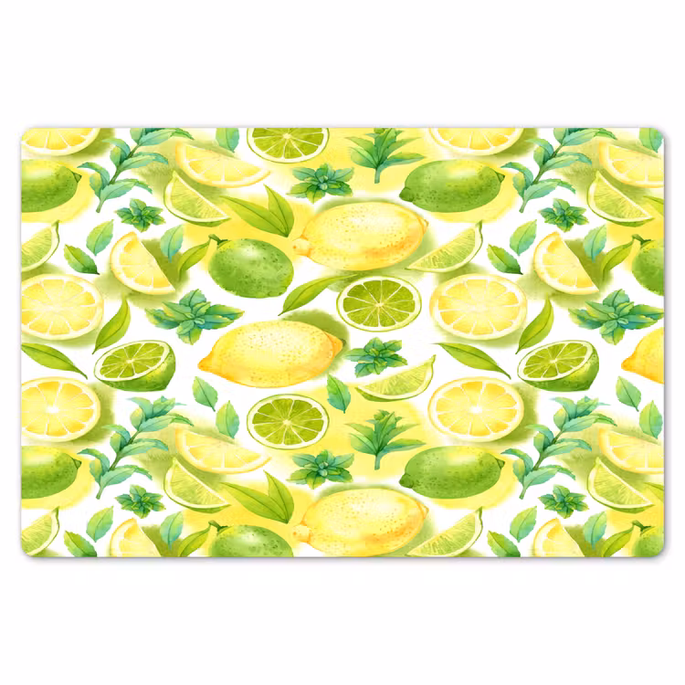 Citroen - Geel - Limoen - Groen Placemat vinyl groot 368 -zzsfeer1_Kitchenyeah-website