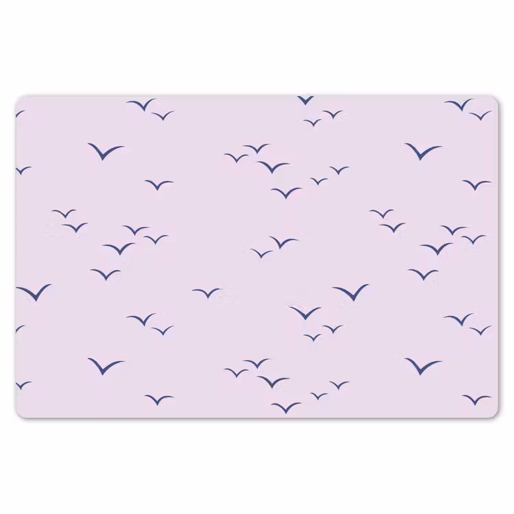 Lila - Vogels - Blauw Placemat vinyl groot 368 -zzsfeer1_Kitchenyeah-website