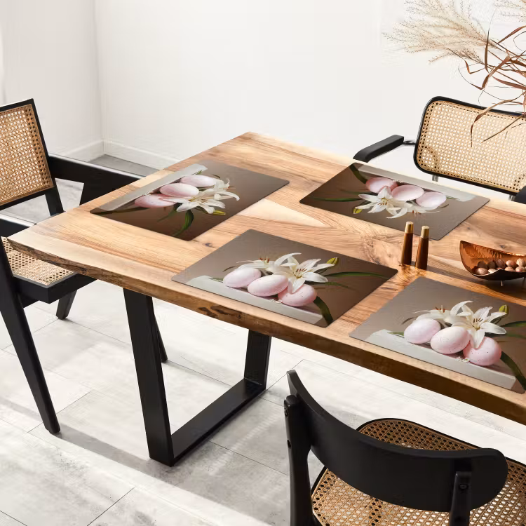 Lelies - Eieren - Pasen Placemat vinyl groot -zzsfeer4_Kitchenyeah-website