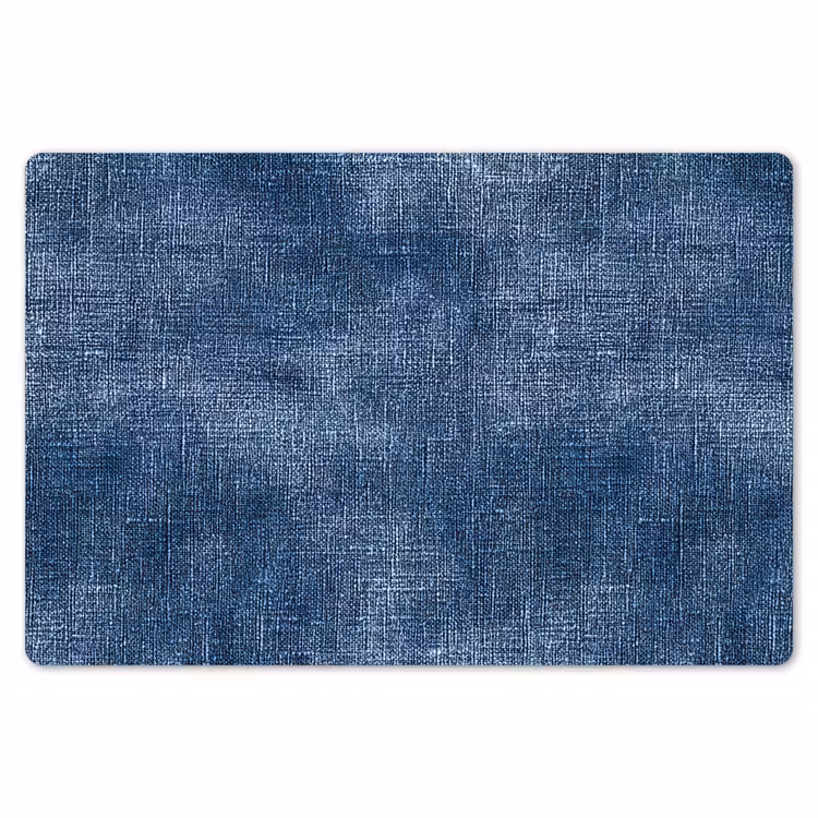 Linnen - Textuur - Patroon - Denim - Rustiek Placemat vinyl groot 368 -zzsfeer1_Kitchenyeah-website
