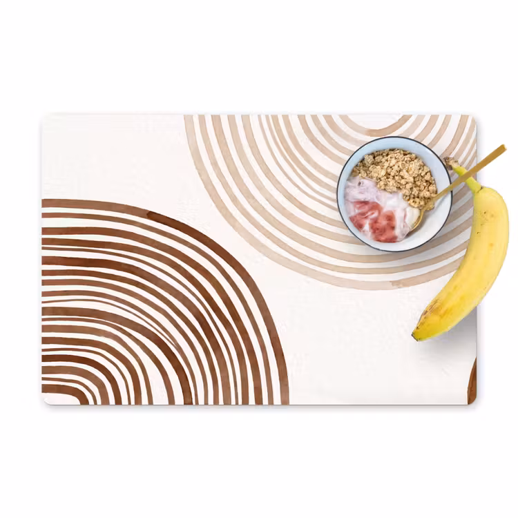 Placemat - 6 pieces - Lines - Minimalist - Art - Lijnen - Minimalistisch - Kunst Placemat vinyl groot