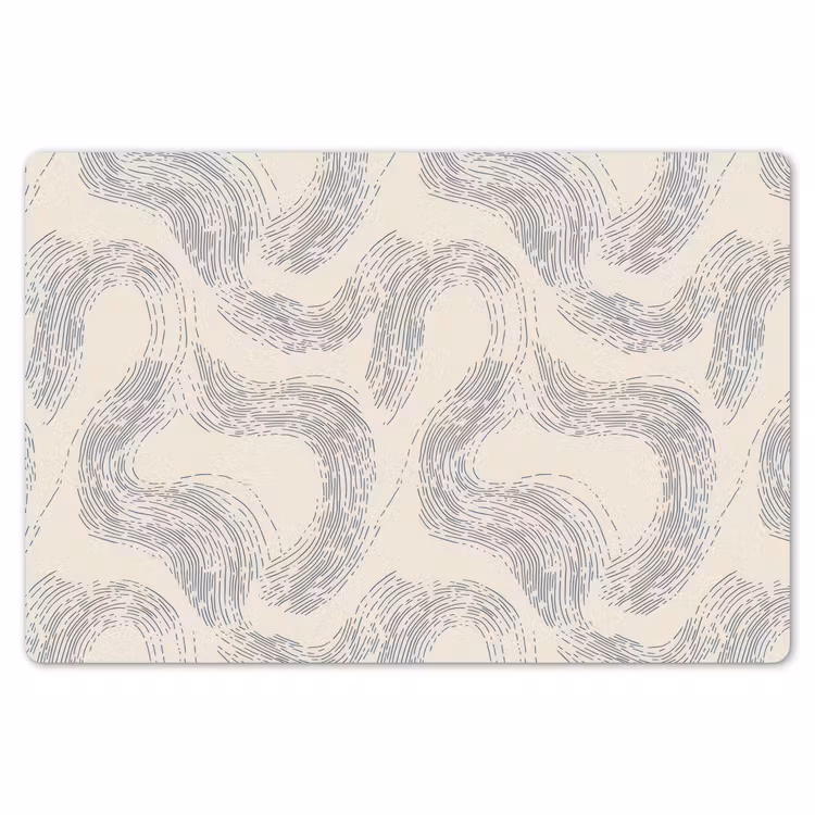 Lijnen - Patroon - Beige - Minimalistisch Placemat vinyl groot 368 -zzsfeer1_Kitchenyeah-website