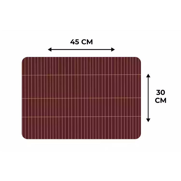Lijnen - Patroon - Bordeaux Placemat vinyl groot 368 -specs