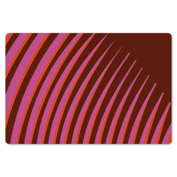 Lijnen - Rood - Beweging Placemat vinyl groot -zzsfeer1_Kitchenyeah-website