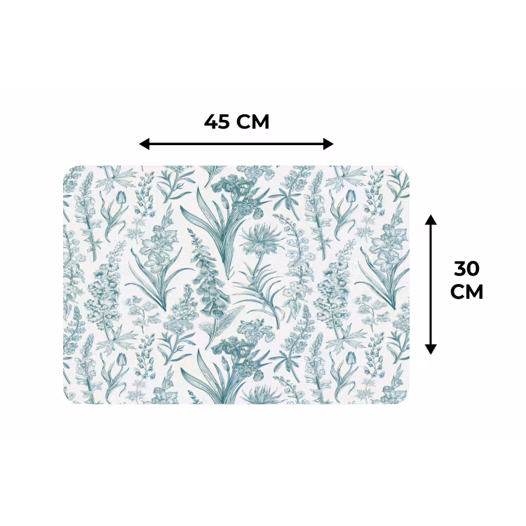 Lovely - Garden - Emerald Placemat vinyl groot 368 -specs