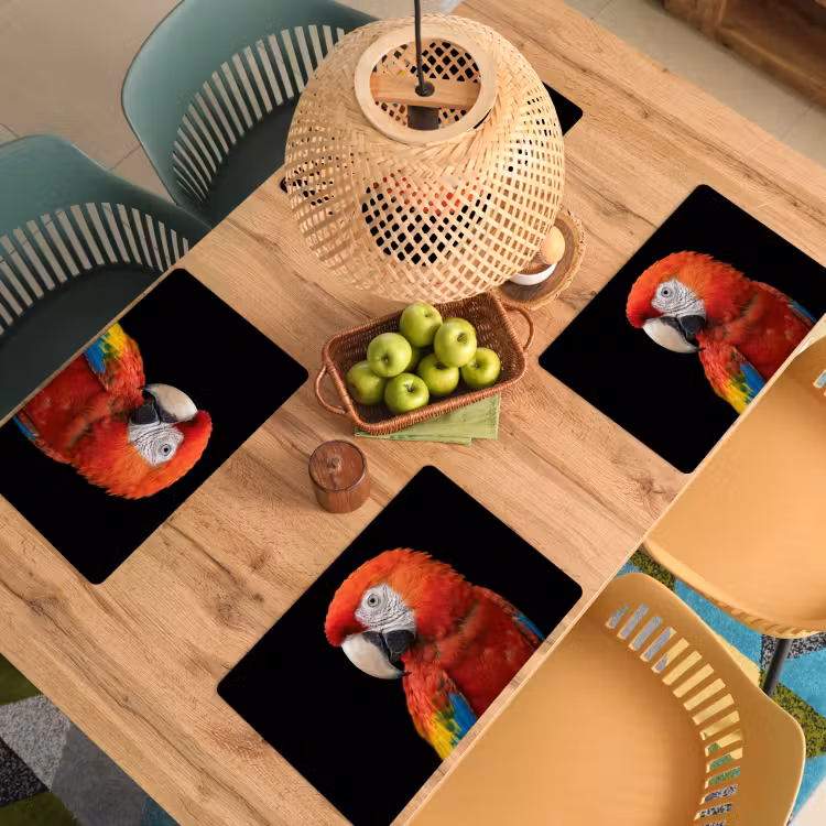 Ara - Portret - Rood Placemat vinyl groot -zzsfeer5_Kitchenyeah-website