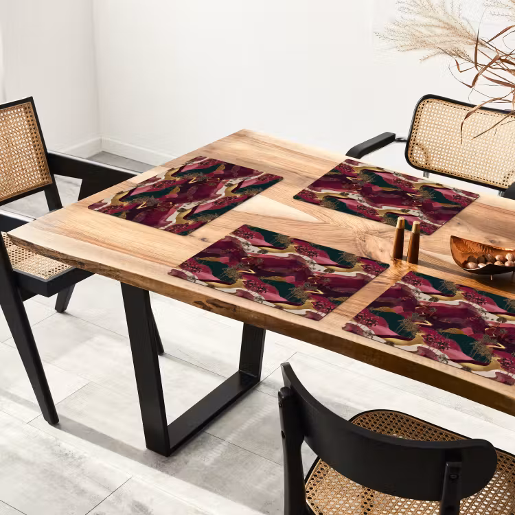 Magisch - Palmbomen - Goud Placemat vinyl groot 368 -zzsfeer4_Kitchenyeah-website