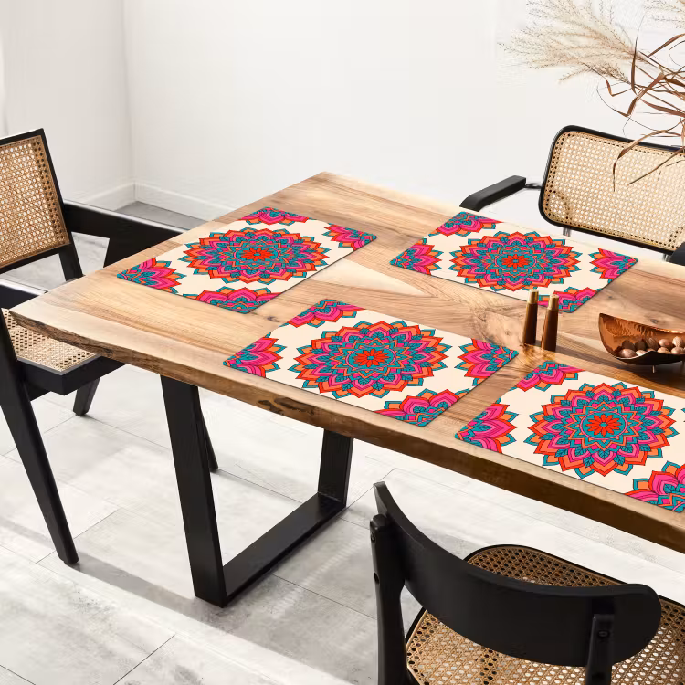 Mandala - Patroon - Abstract - Kleurrijk - Modern Placemat vinyl groot -zzsfeer4_Kitchenyeah-website