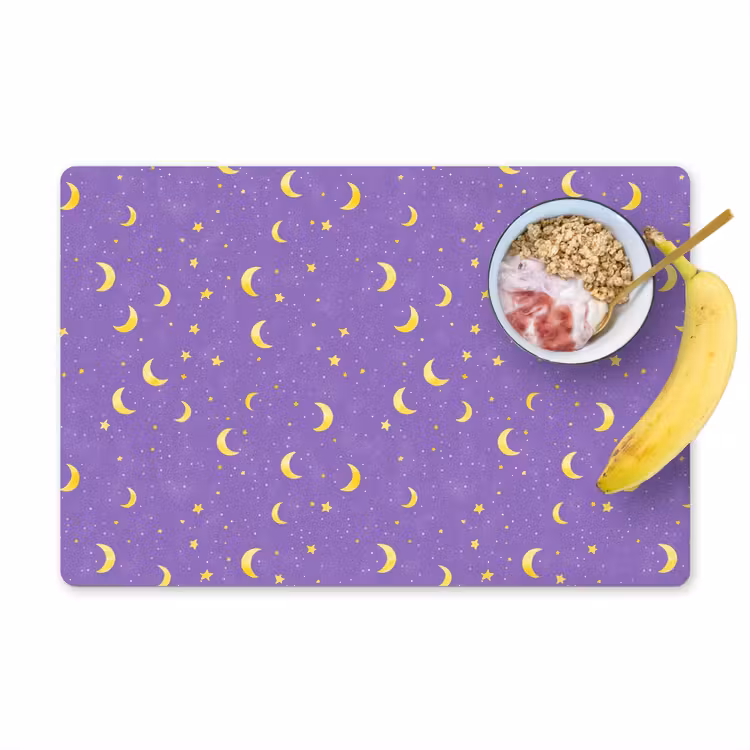 Manen - Sterren - Paars Placemat vinyl groot 368 -zzzproduct_Kitchenyeah-website