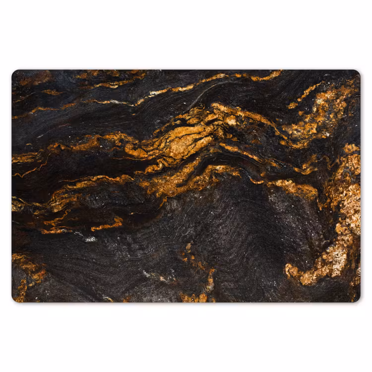 Marmer - Kalk - Zwart - Goud - Marmerlook - Luxe Placemat vinyl groot -zzsfeer1_Kitchenyeah-website
