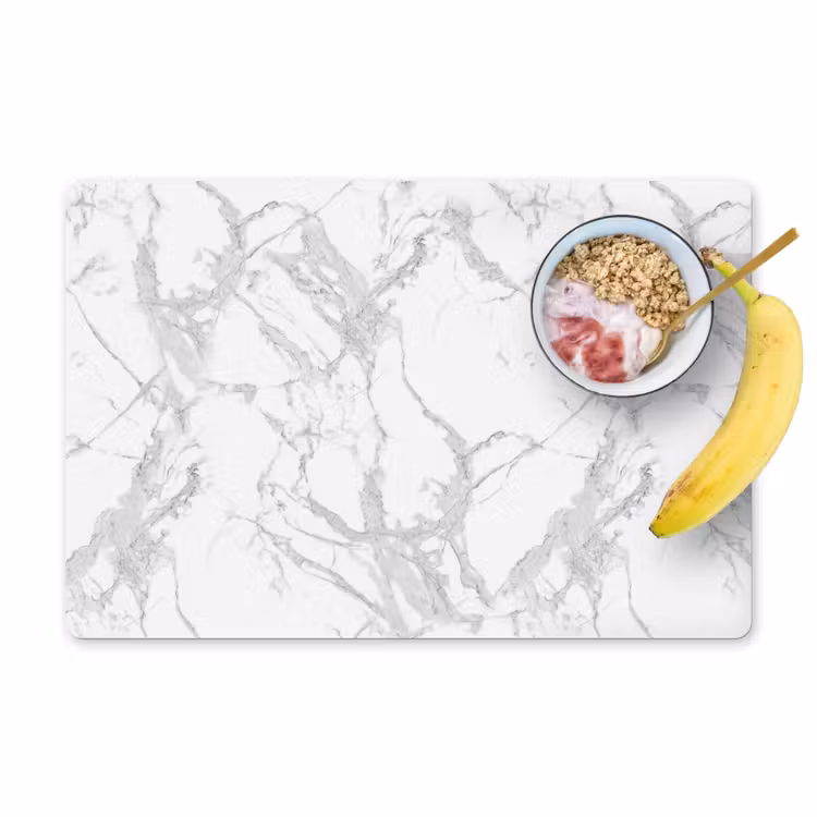 Marmer - Zuiver - Grijs - Aders Placemat vinyl groot 368 -zzzproduct_Kitchenyeah-website