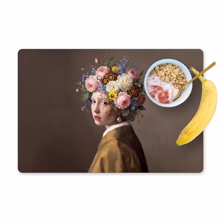 Meesterwerk -  Modern - Kleurrijk Placemat vinyl groot -zzzproduct_Kitchenyeah-website