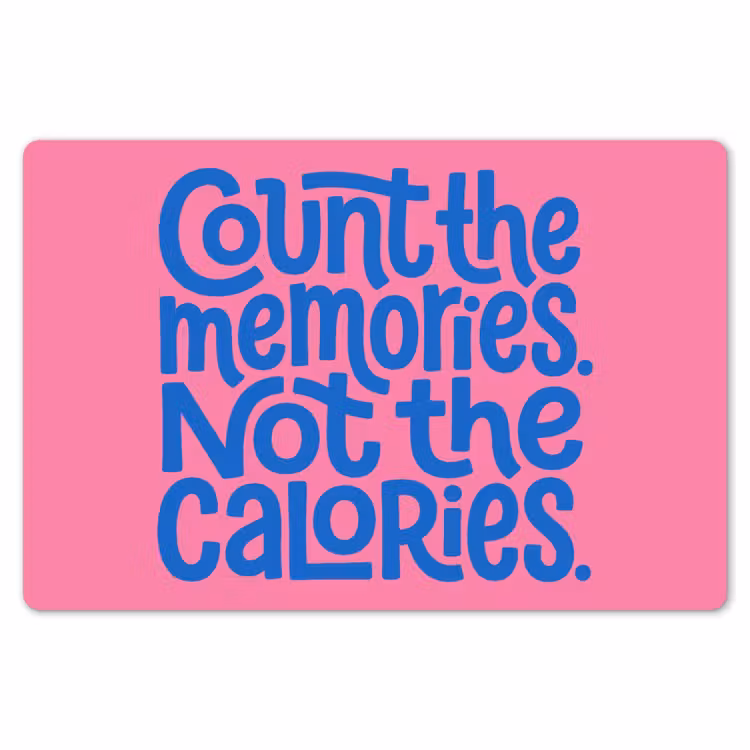 Memories - Roze - Blauw - Quote Placemat vinyl groot -zzsfeer1_Kitchenyeah-website