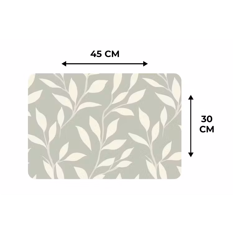 Minimalistisch - Patroon - Groen Placemat vinyl groot 368 -specs