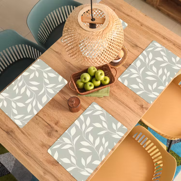 Minimalistisch - Patroon - Groen Placemat vinyl groot 368 -zzsfeer5_Kitchenyeah-website