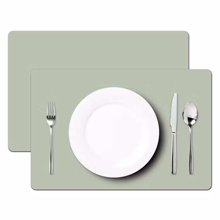 Mintgroen - Effen kleur Placemat vinyl groot 368 -zzsfeer2_Kitchenyeah-website