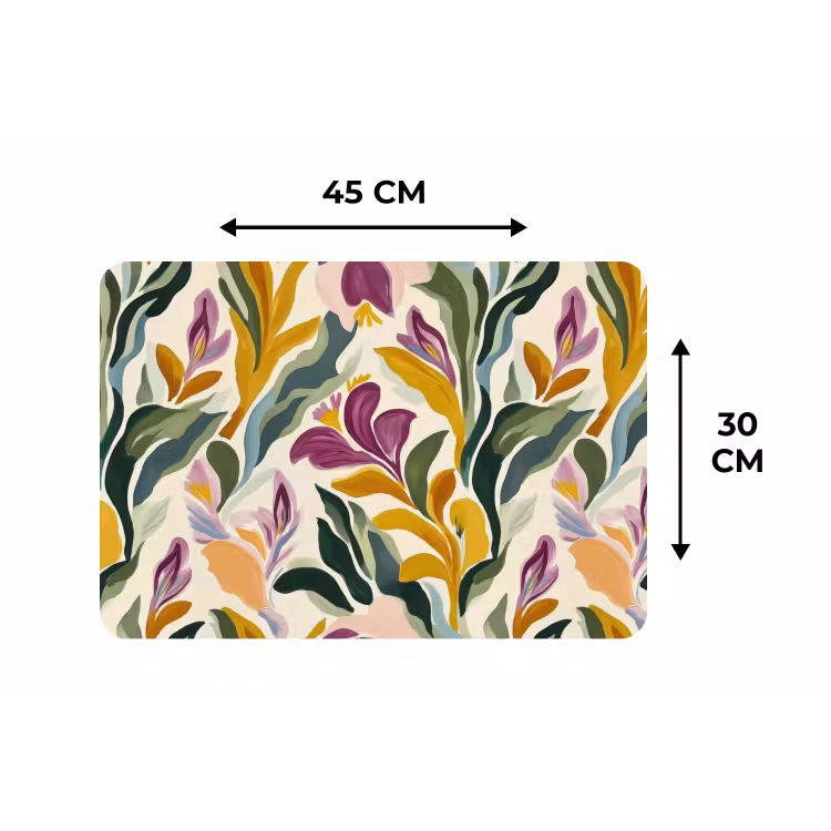 Modern - Abstract - Kleurrijk Placemat vinyl groot 368 -specs