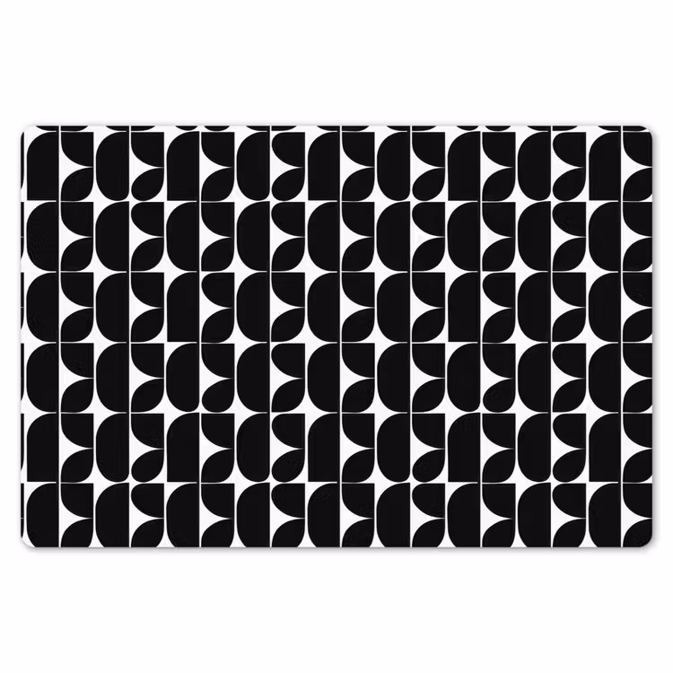 Modern - Geometrisch - Zwart Placemat vinyl groot 368 -zzsfeer1_Kitchenyeah-website