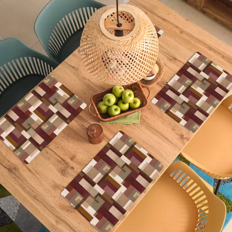 Modern - Geometrie - Kleurrijk Placemat vinyl groot 368 -zzsfeer5_Kitchenyeah-website