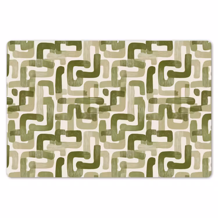 Modern - Grafisch - Groen Placemat vinyl groot 368 -zzsfeer1_Kitchenyeah-website